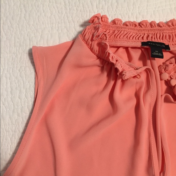 Ann Taylor Smocked Ruffle Shell - Picture 4 of 8